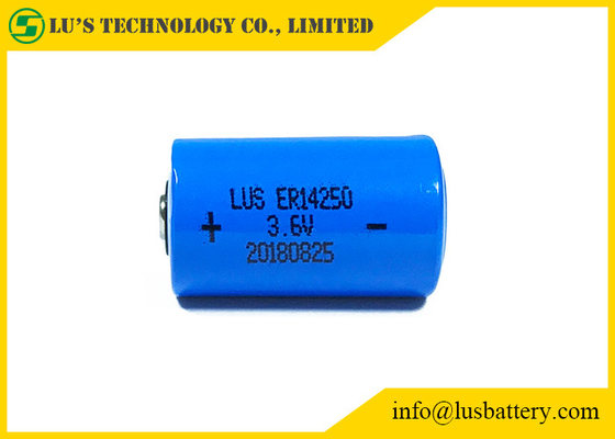 1/2 AA ER14250 1200mAh Lithium Thionyl Chloride Battery 3.6V Primary Lisocl2 Battery